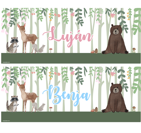 Banner de papel Bosque
